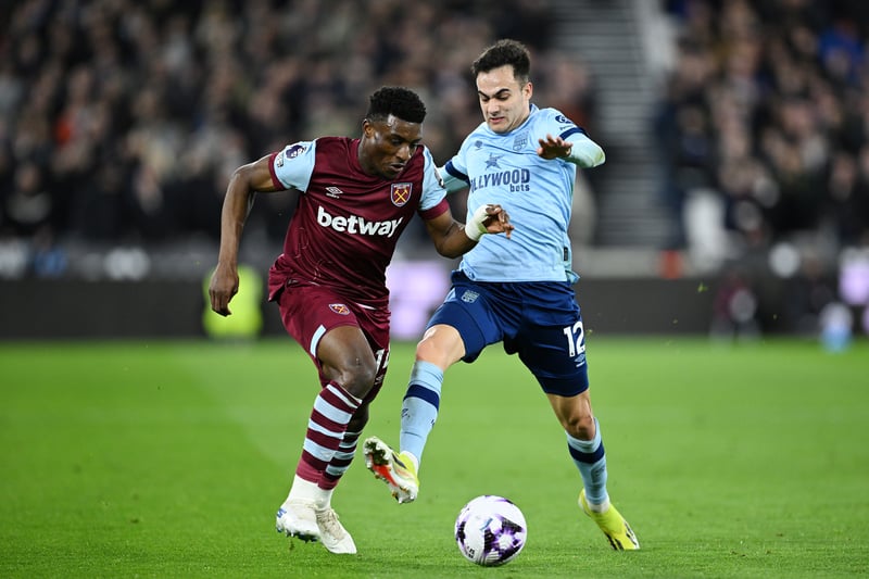 A bit of a weak link tonight. West Ham had a lot of joy down the right. He did some nice work going forwards but cut a frustrated figure and had to be cautioned by teammates as he ran a fine line with dissent at times.