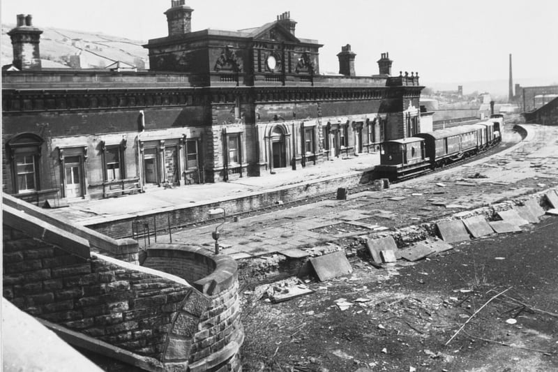 Halifax railway station pictured in May 1979.
