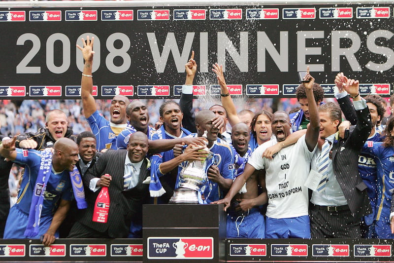Portsmouth lifted the FA Cup in 2008 with Nwankwo Kanu scoring the winner against Cardiff City.