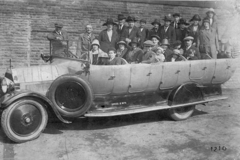 This 'charabanc' photo, taken in 1925, was bound for Blackpool, carrying neighbours from Regent Street and Victoria Street in Longridge