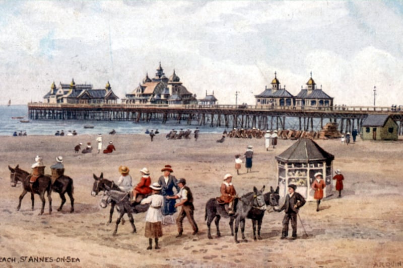St Annes-on-Sea Beach and pier, 1925