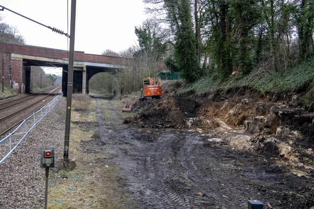 Excavation work had been carried out near the station over the last few days
