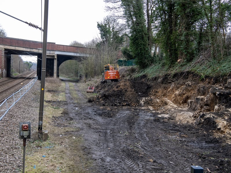 Excavation work had been carried out near the station over the last few days