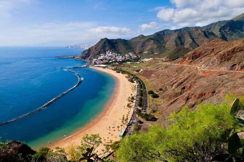 The largest of Spain's sundrenched Canary Islands, Tenerife offers March temperatures of around 21C. Easyjet fly direct from Glasgow, with the flight taking around five hours.