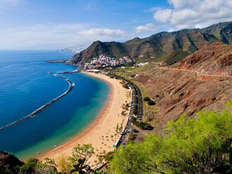 The largest of Spain's sundrenched Canary Islands, Tenerife offers February temperatures of around 21°C. Easyjet and Jet2 both fly direct from Glasgow and Edinburgh, with the flight taking around five hours.