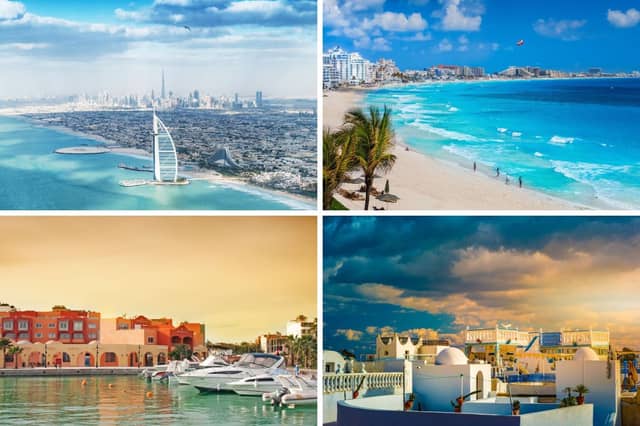 Some of the February hotspots you can fly to direct from Scotland.
