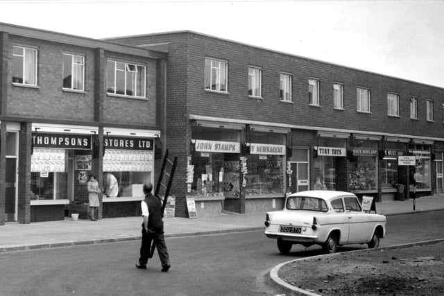 Thompsons, John Stamps newsagent, and Tiny Tots, all pictured 62 years ago