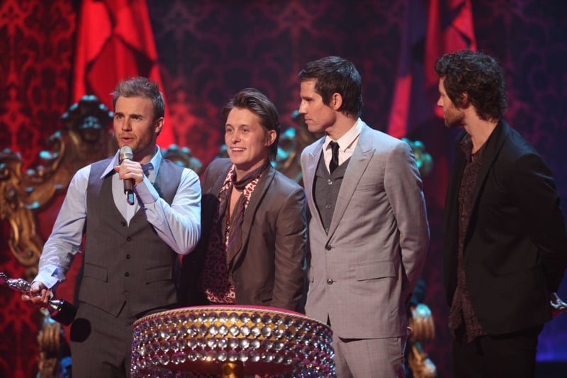 Take That have won eight Brit Awards - five with Robbie Williams and three without.