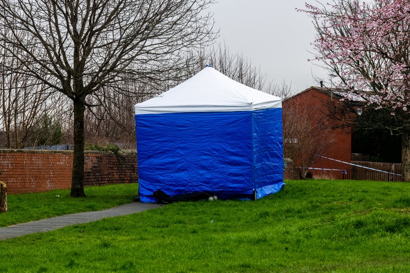 A tent was also erected on the path that links Walter Crescent to Pontefract Street.