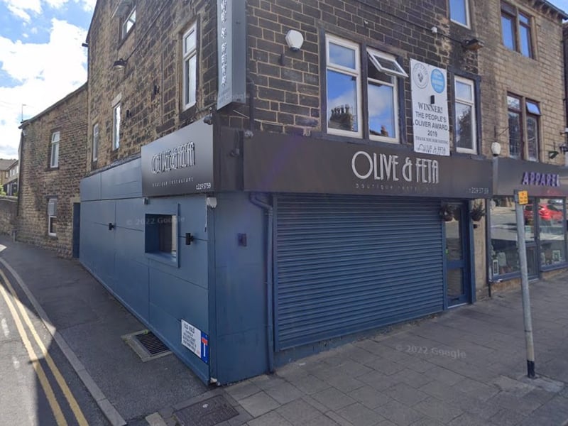 Olive & Feta, located in Farsley, has a rating of 4.6 stars from 542 Google reviews. A customer at this Turkish restaurant said: "The atmosphere is really friendly, and the food is great. The Turkish bread and garlic butter are amazing. I'd recommend this restaurant to anyone looking for a delicious meal with excellent, friendly service."