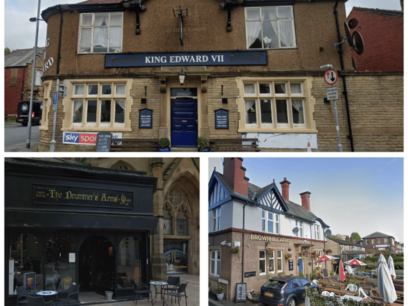 A collage of the best pubs in Blackburn.