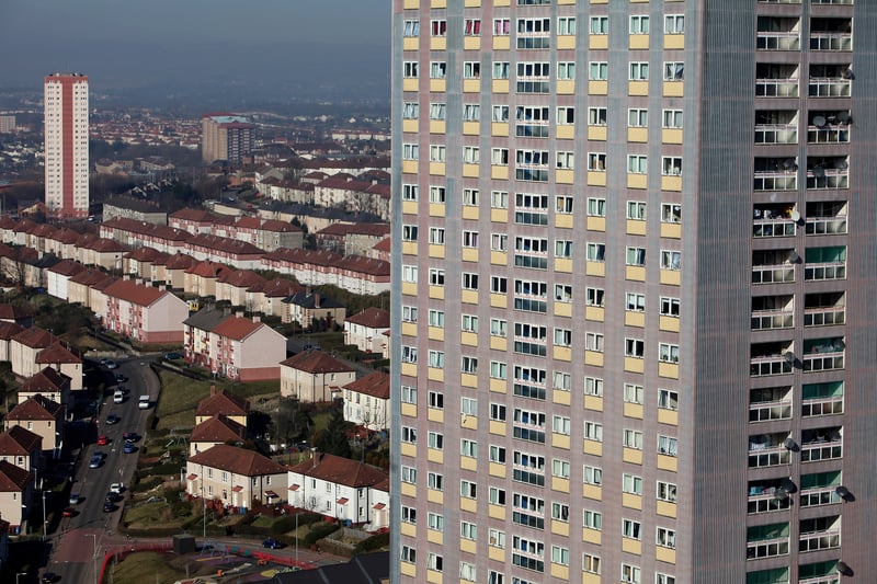 A general view of the Red Road flats in March 2010. 