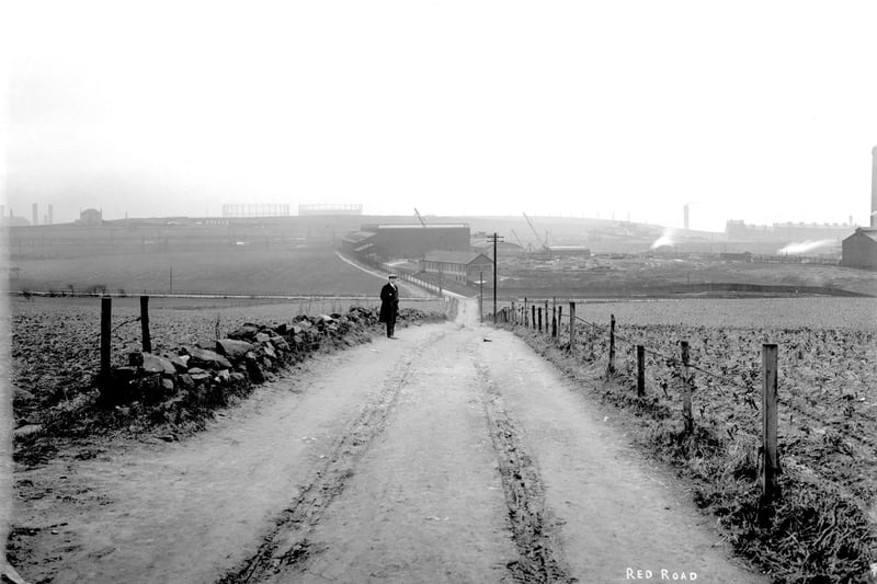 View before the development of the new housing scheme in March 1925. 