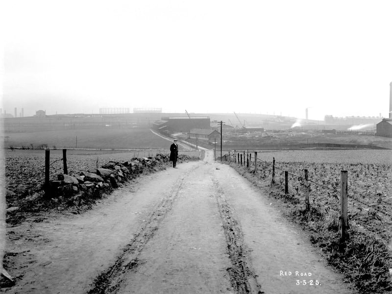 View before the development of the new housing scheme in March 1925.