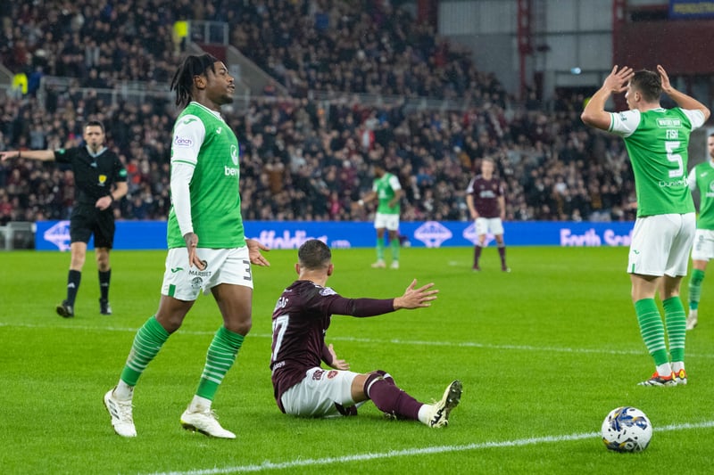 Hibs were leading 1-0 at Tynecastle when the Hearts player went down in the box. Despite ref Kevin Clancy getting the chance to review the footage again on the pitch-side monitor, he stuck with his original decision in the February 28 fixture which ended in a 1-1 draw. The independent panel now admit Clancy got it wrong. More than once.