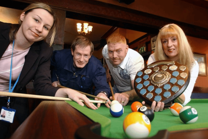 The pub's pool players raised £840 for St Clare's Hospice 18 years ago. Were you among them? 