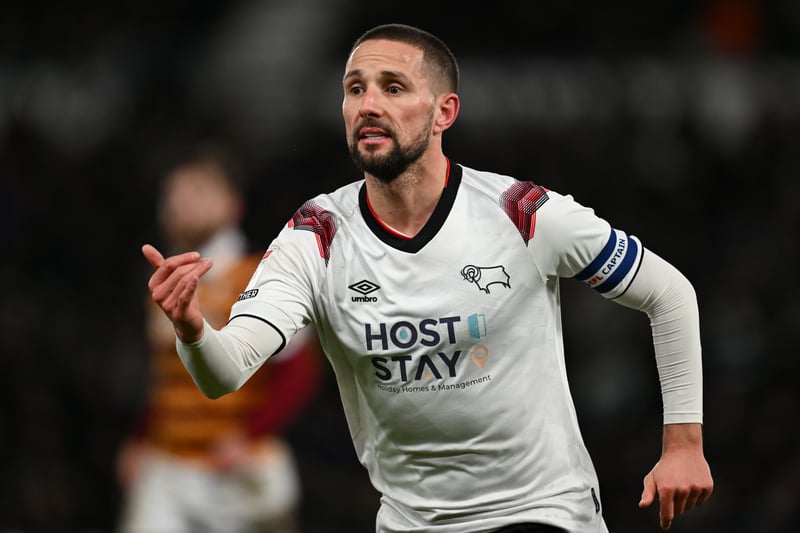 Derby's captain has been a great leader this season and has played a big part on the pitch. Towards the end of the season, Hourihane spent more time on the bench, but even so,  a good season for the 33 year-old. 