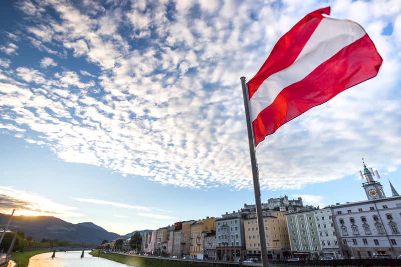 Austria’s highly industrialised economy means it is consistently among the world’s richest countries with a GDP per capita of $60.59 thousand and a population of almost 9 million. 
