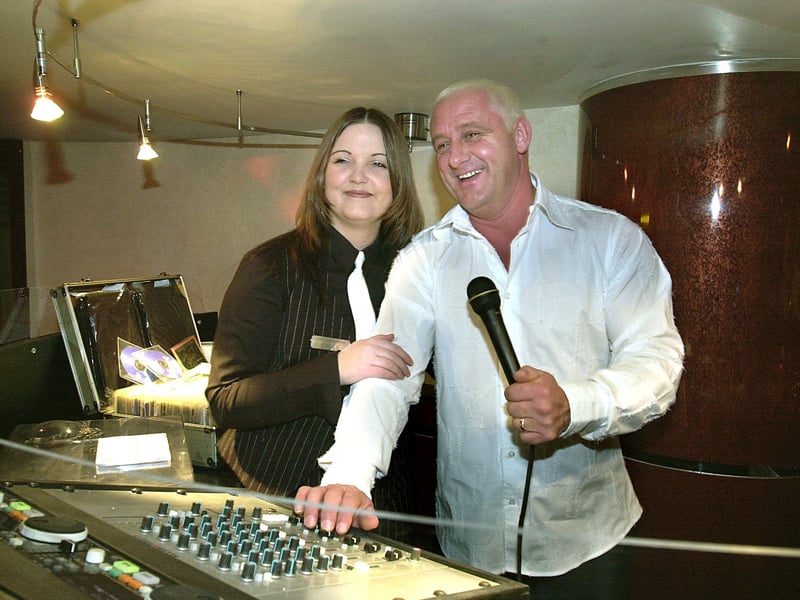 Hush club opening. DJ Colin Jon and manageress Emma Peoples.