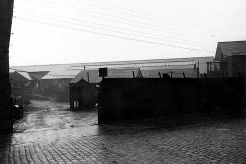 Wilson & Mathieson's Ltd., Iron founders & Engineers, entrance to Armley Bridge works. Probable location is Forge Lane, off Canal Road. Pictured in November 1946.