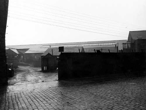 Wilson & Mathieson's Ltd., Iron founders & Engineers, entrance to Armley Bridge works. Probable location is Forge Lane, off Canal Road. Pictured in November 1946.