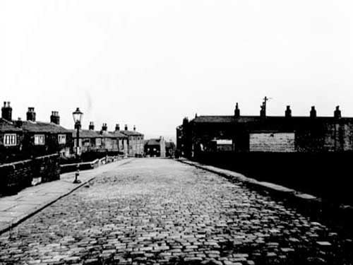 A view of air raid wardens post on south side looking east along Ley Lane. View towards city centre in background. Pictured in September 1945.