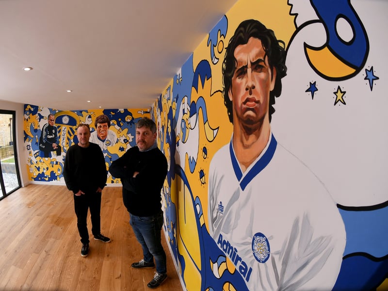 The pair designed the mural for Anthony and Angela Clay who are hoping to open the summerhouse to friends and family.