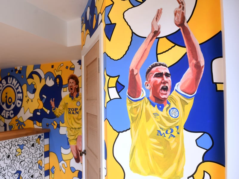 The mural also features hardman midfielder, turned actor Vinnie Jones.