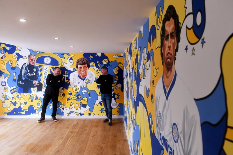 The mural took 12 days in total to complete and features a host of Leeds United legends.