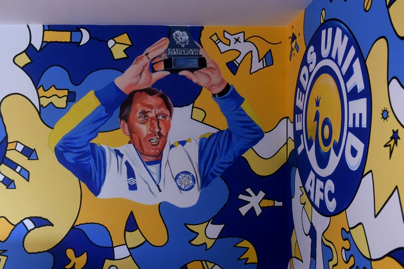 Legendary manager Howard Wilkinson, who led the Whites to the old first division title in 1991, also features as part of the mural.