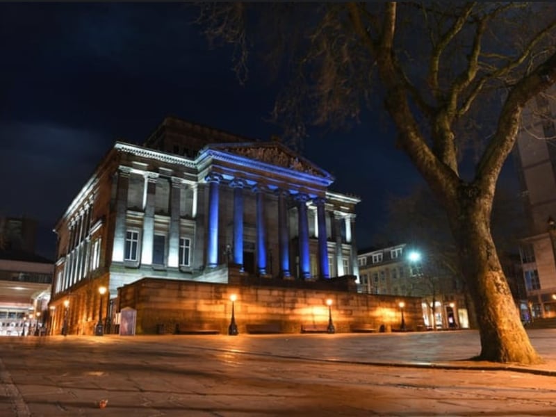 The empty scenes were replicated at night