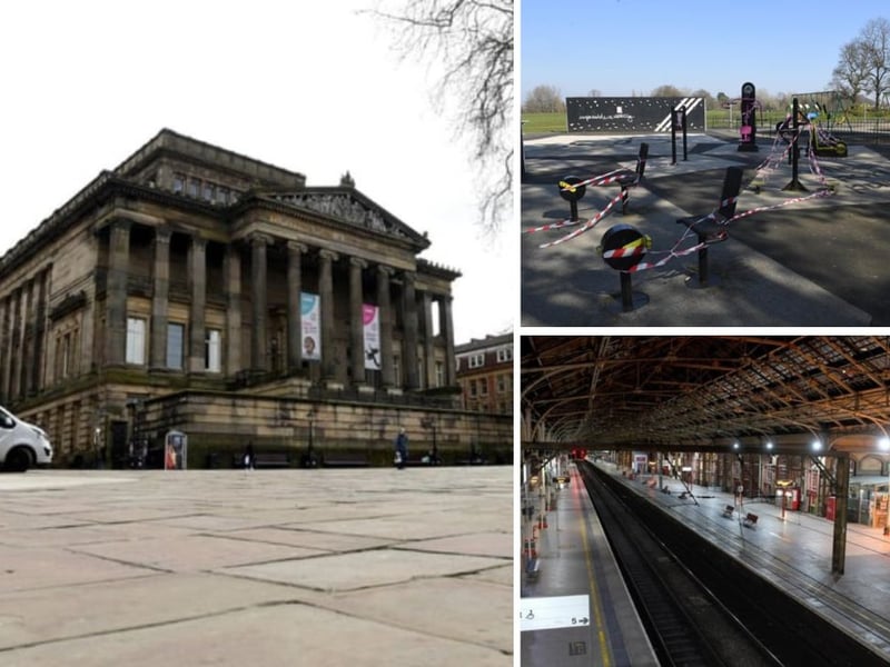 15 images showing Preston's empty streets and venues