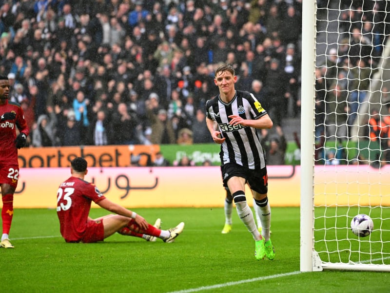 Gordon is contracted to Newcastle United until 2026.