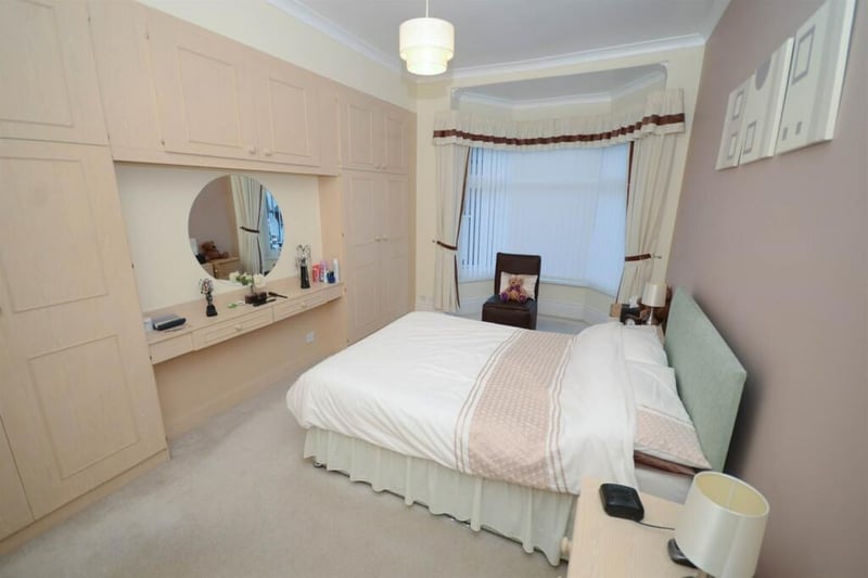 The property is an ideal family home, with three bedrooms on the upper floor of the home.