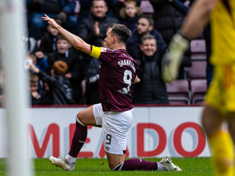 Offside denied him once but the Scotland striker could not be stopped a second time. With Steve Clarke watching, he certainly made his mark.