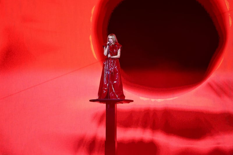 Kylie Minogue put on a showstopping performance for the Brit Awards 2024. 