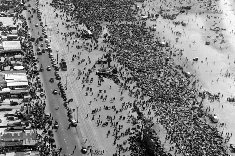 Bank holiday crowds, 1956
