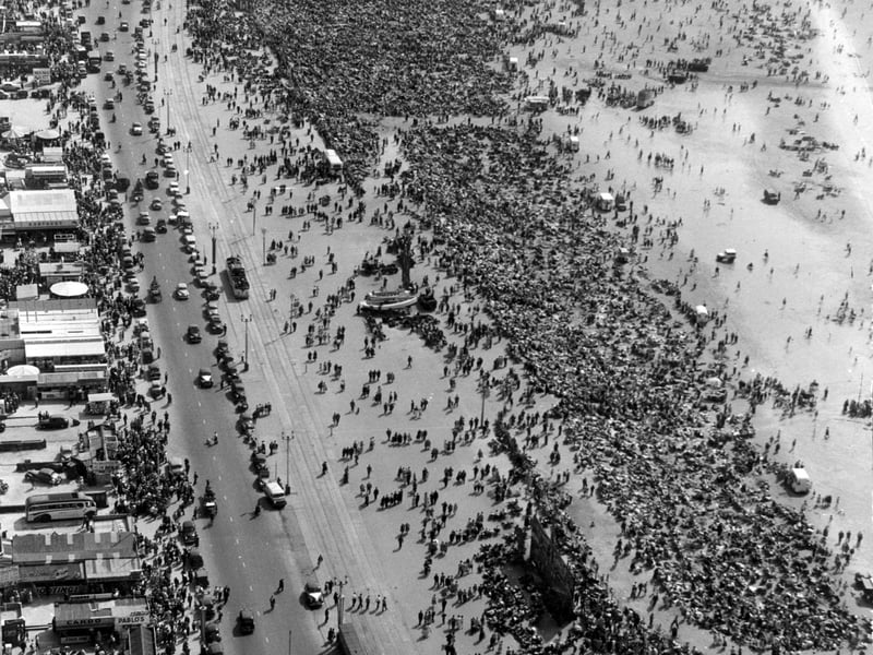 Bank holiday crowds, 1956