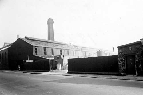 The premises of Catton & Co of 29 Chadwick Street who were steel casting manufactures. Pictured in September 1951.