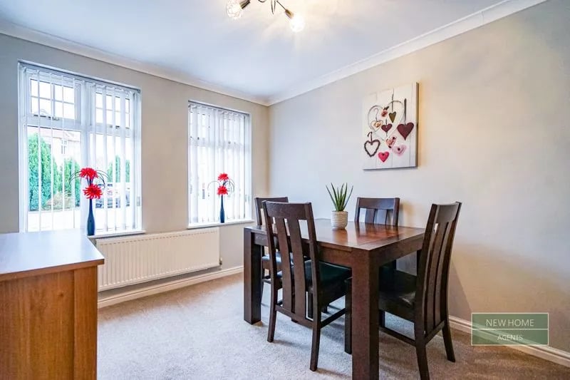 The dining room offers a perfect space to enjoy those all important family meals.
