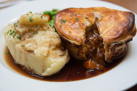A steak pie from Rab Ha's is always beautifully presented. For £13.95, it 'could be Glasgow's best', as they boast on the menu