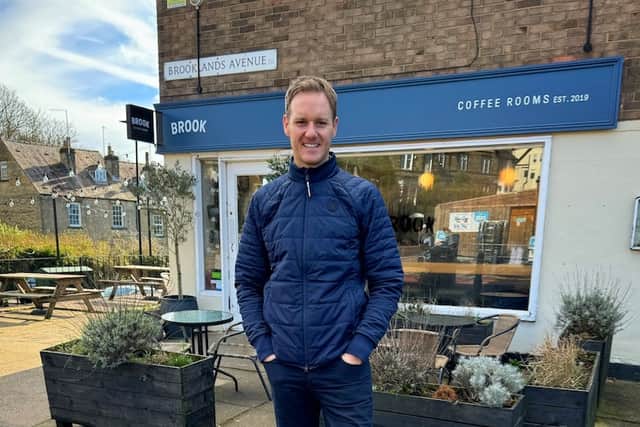 TV presenter Dan Walker has bought into a cafe near his home in Sheffield.