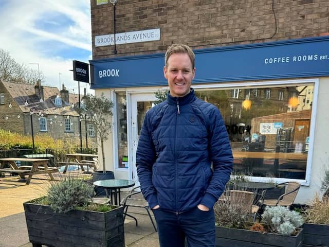 TV presenter Dan Walker has bought into a cafe near his home in Sheffield.