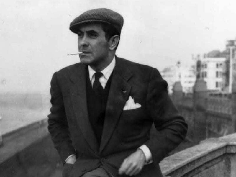 Actor Tyrone Power took a stroll along the prom during his Blackpool visit in 1956