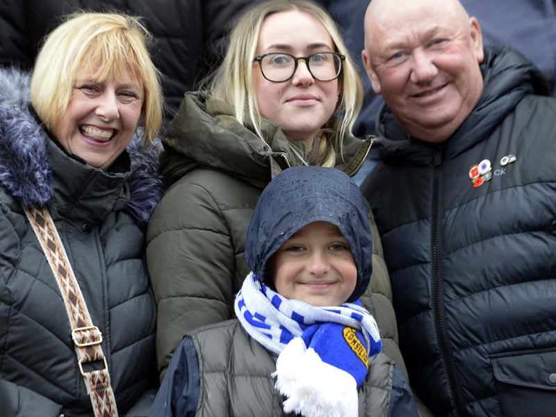 Owls fans who made the short journey to Rotherham to watch a 1-0 win in the local derby.