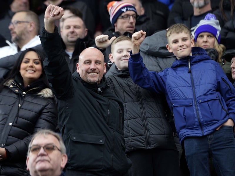 Owls fans who made the short journey to Rotherham to watch a 1-0 win in the local derby.