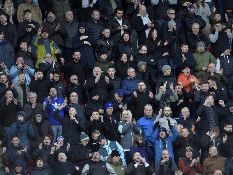 Owls fans who made the short journey to Rotherham to watch a 1-0 win in the local derby.