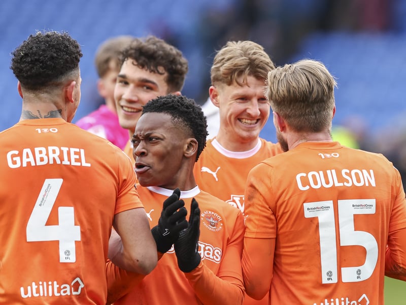 Remaining fixtures (three against top 10)
Pompey (H)
Northampton (A)
Wigan (A)
Fleetwood (H)	
Derby (A)
Wycombe (H)	
Cambridge (H)
Carlisle (A)
Barnsley	(H)
Reading	(A)