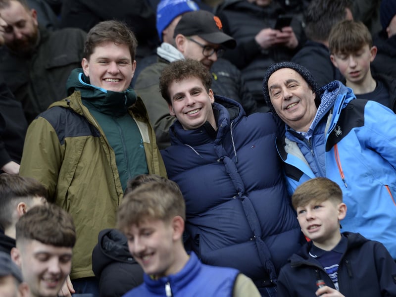 Owls fans who made the short journey to Rotherham to watch a 1-0 win in the local derby.