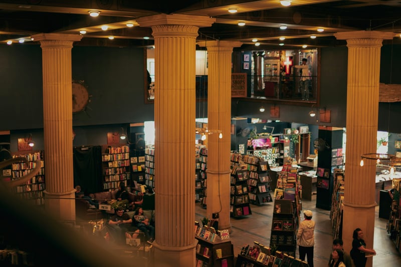 This LA bookshop claims the crown as the most Instagrammed in the world and with good reason. Housed inside a former bank, The Last Bookstore delights visitors with its marble pillars, vaulted ceilings, and artfully arranged books. Two iconic backdrops—the tunnel created by stacked books and the oval-shaped cutout—account for many of its Instagram posts. Get creatively lost amid the store's rainbow of colour-coded spines and ever-changing displays as you capture photos sure to enchant your followers.